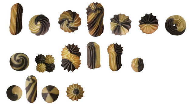 Double Color cookie depositor biscuits sample