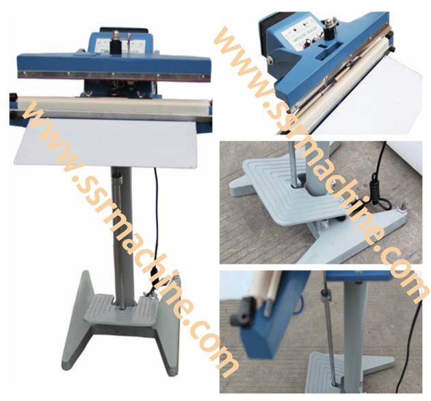 Semiauto Pedal & foot impulse sealing machine for pre-made bags